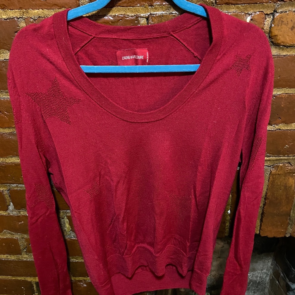 Zadig & Voltaire Red Sweater New